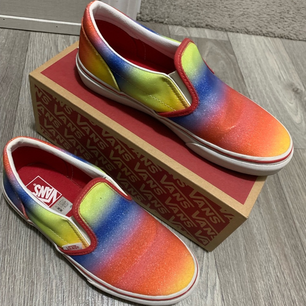 Grade school size 5 Vans